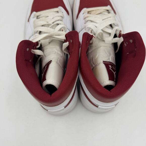 Size 9.5 - Air Jordan 1 Mid White Pomegranate W - Picture 4 of 6